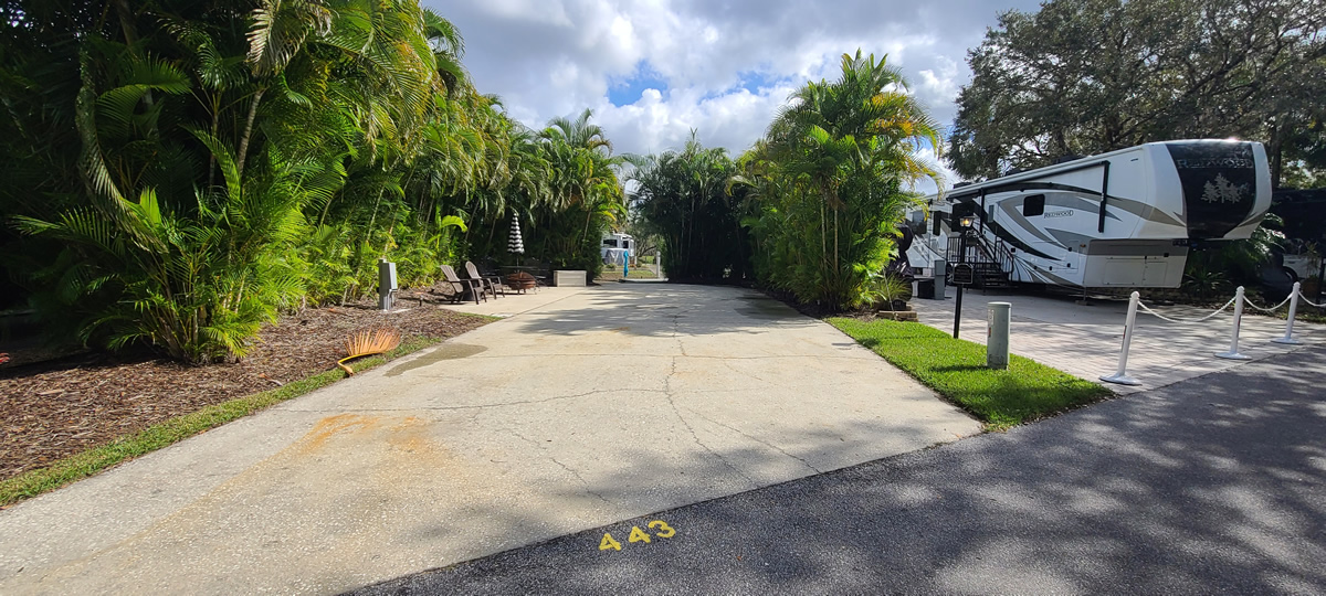 RV Lot for Rent Lot 443 at River Ranch RV Resort (Water Front)